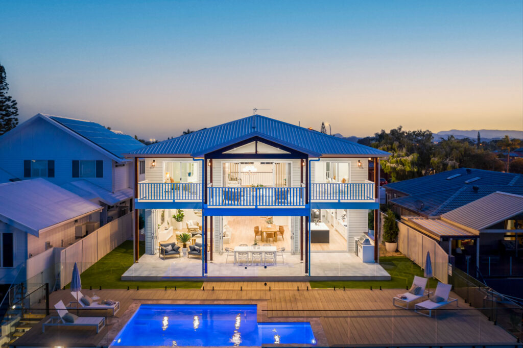 Completed kit home exterior